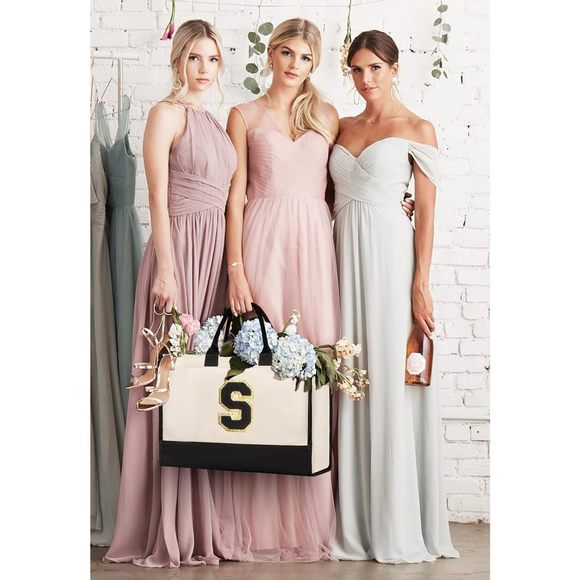 Initial Canvas Tote Bag, Birthday Gifts, Monogram Personalized :> - Picture 2 of 8